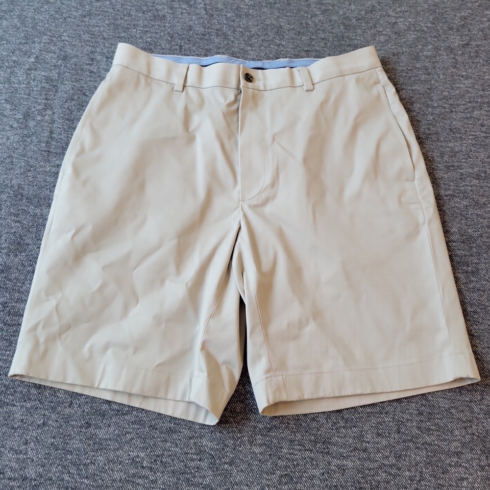 Brooks Brothers Chino Shorts Men's 33‎ Beige Light Weight Advantage Stretch